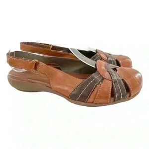 Natural soul by Naturalizer Civil Oxisad flats size 6.5 brown tan leather